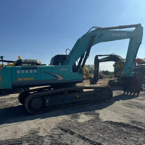 Original Used Kobelco SK350D Heavy Excavator for Demolition and Earthmoving</t...