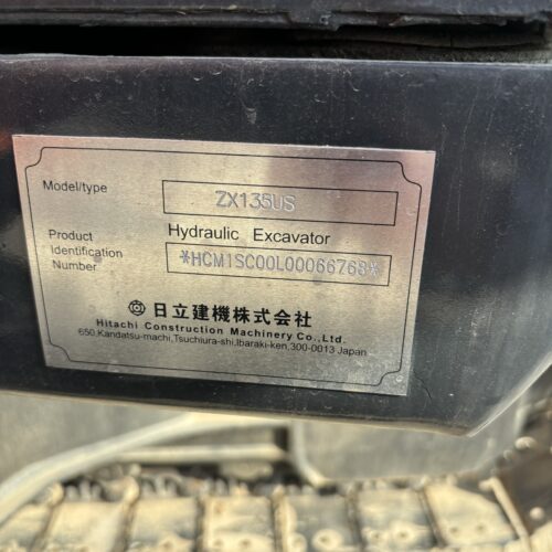 Original Used Hitachi ZX135 Crawler Excavator for Civil Works and Foundation D...