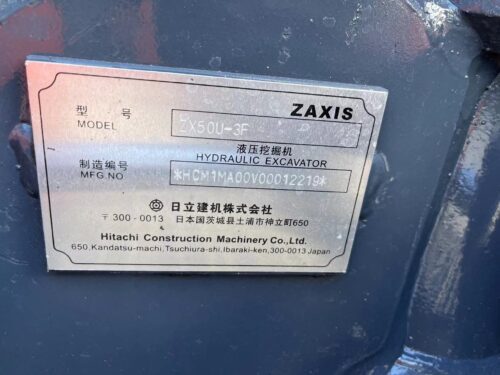 Original Used Hitachi ZX50U Mini Excavator for Tight Access Construction</trp-...