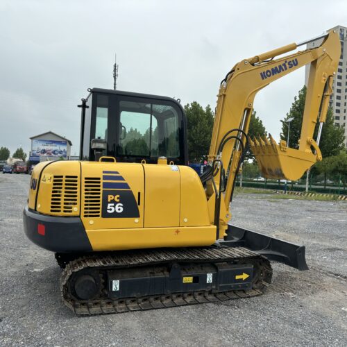 Original Used Komatsu PC56 Mini Excavator for Landscaping and Utility Construc...