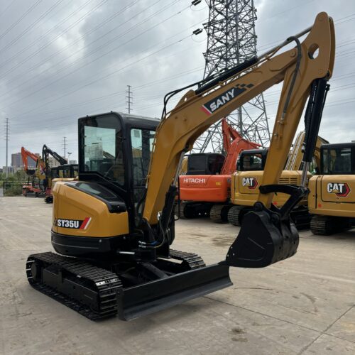 Original Used SANY SY35U Mini Digger for Landscaping and Small Construction Si...