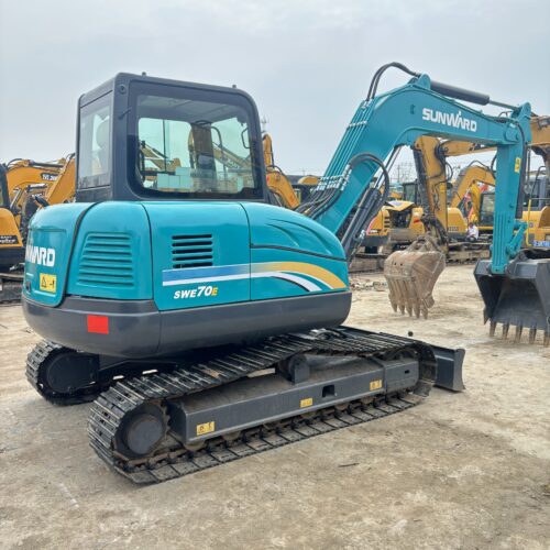 Original Used Sunward SWE70E Compact Hydraulic Excavator for Small Constructio...