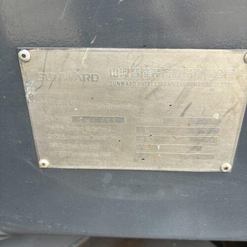 Original Used Sunward SWE70E Compact Hydraulic Excavator for Small Constructio...