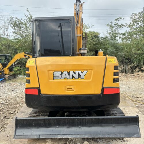 Original Used SANY SY55C Compact Crawler Excavator for Trench and Foundation W...