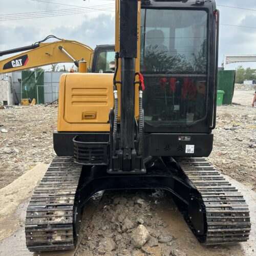 Original Used SANY SY55C Compact Crawler Excavator for Trench and Foundation W...