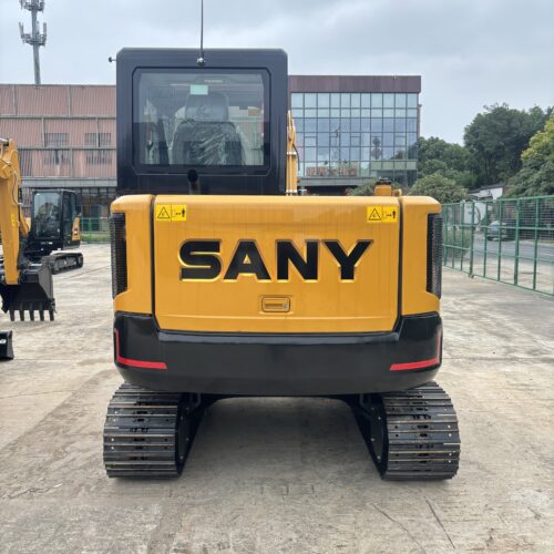 Original Used SANY SY55U Zero Tail Swing Mini Excavator for Confined Work Area...