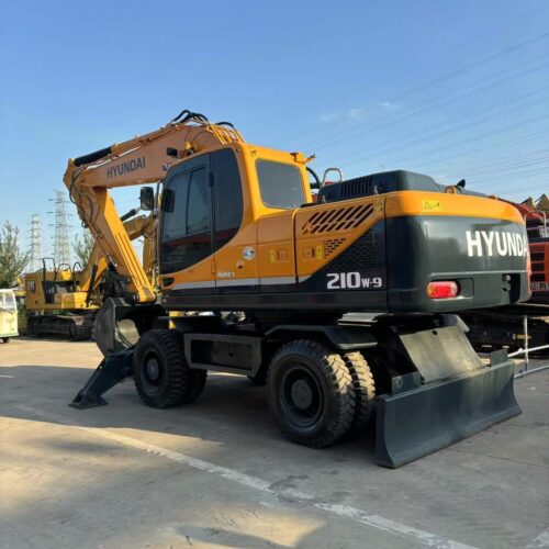 Original Used Hyundai R210W-9 Wheeled Excavator for Roadside and Urban Work</t...