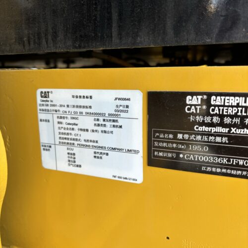 Original Used Caterpillar 336GC Hydraulic Excavator for Construction and Quarr...