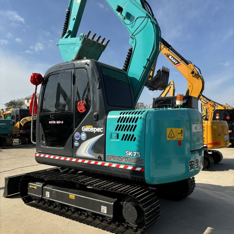 Original Used Kobelco SK75 Compact Crawler Excavator for Utility and Groundwor...