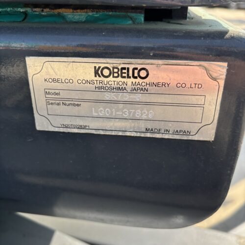 Original Used Kobelco SK75 Compact Crawler Excavator for Utility and Groundwor...