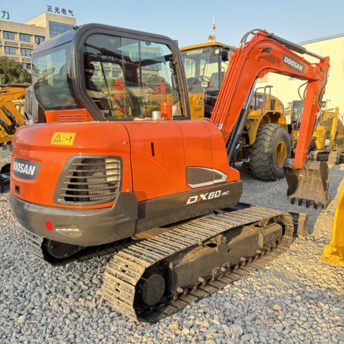 Original Used Doosan DX60-9C Mini Excavator for Landscaping and Narrow Access ...