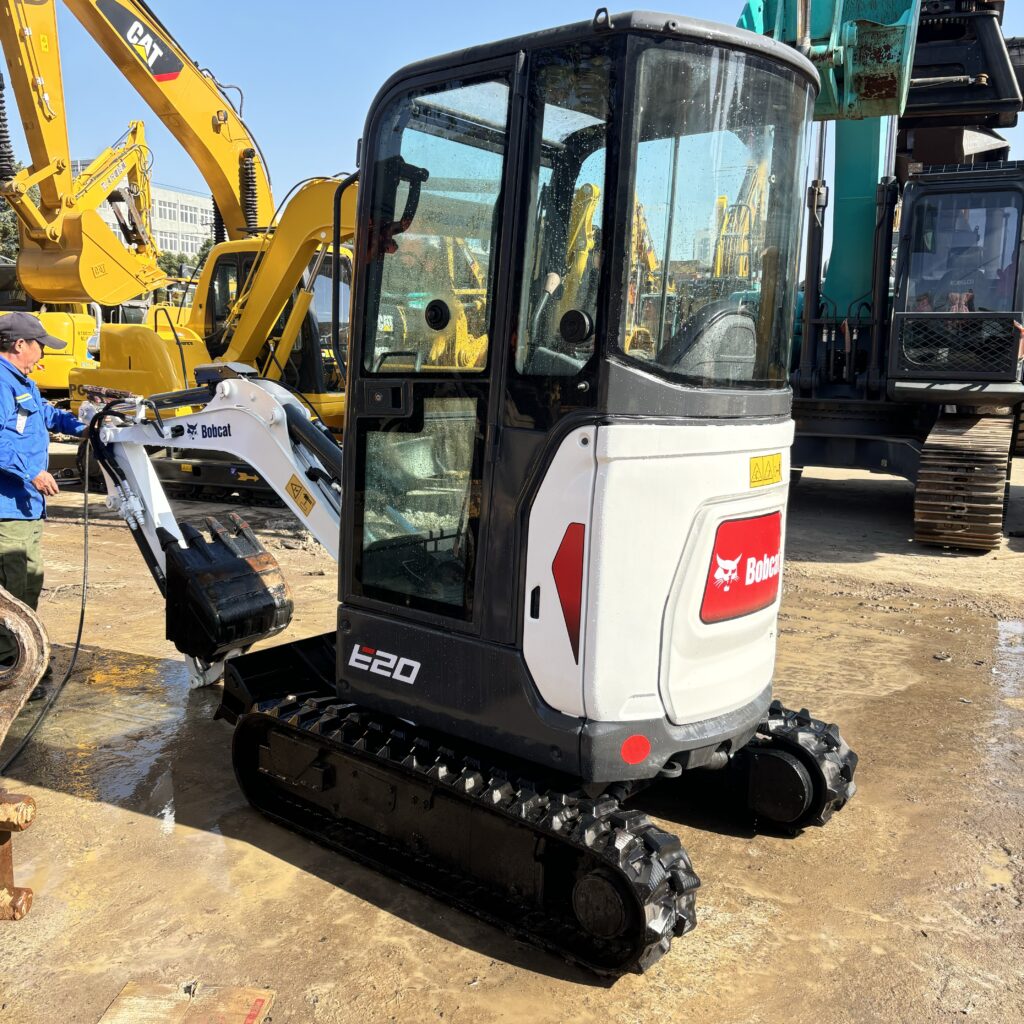 Original Used Bobcat E20 Mini Excavator for Landscaping and Restricted Access ...