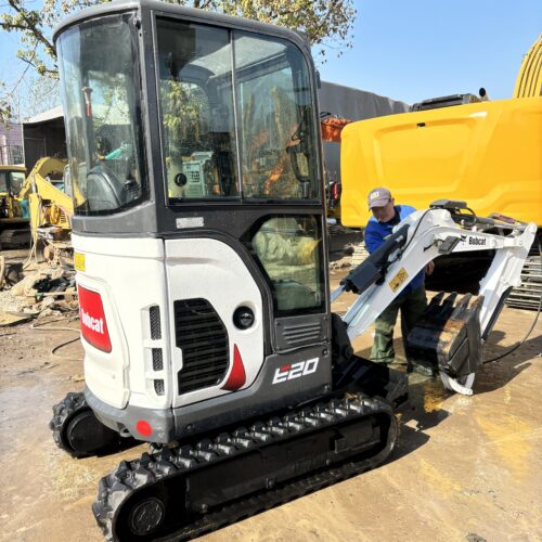 Original Used Bobcat E20 Mini Excavator for Landscaping and Restricted Access ...