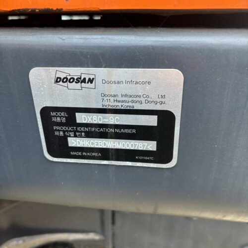 Original Used Doosan DX80-9C Crawler Excavator for Site Excavation</trp-post-c...
