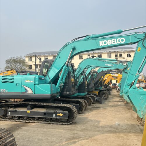 Original Used Kobelco SK130 Hydraulic Digger for Roadworks and Construction</t...