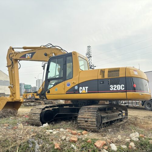 Original Used Caterpillar 320C Tracked Excavator for Earthworks and Constructi...