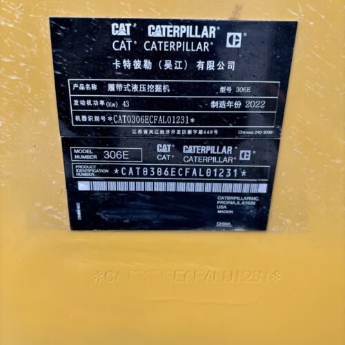 Original Used Caterpillar 306 Compact Crawler Digger for Small Site Excavation...