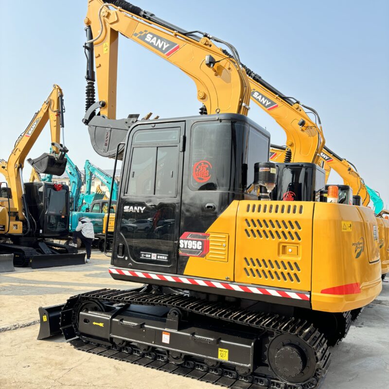 Original Used SANY SY95C Compact Hydraulic Excavator for Utility Construction<...