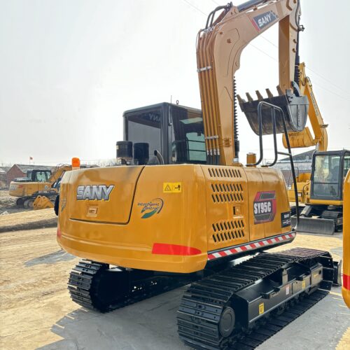 Original Used SANY SY95C Compact Hydraulic Excavator for Utility Construction<...