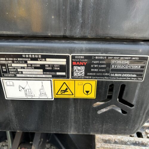 Original Used SANY SY26U Compact Mini Excavator for Garden and Utility Work</t...