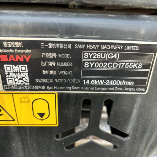 Original Used SANY SY26U Compact Mini Excavator for Garden and Utility Work</t...