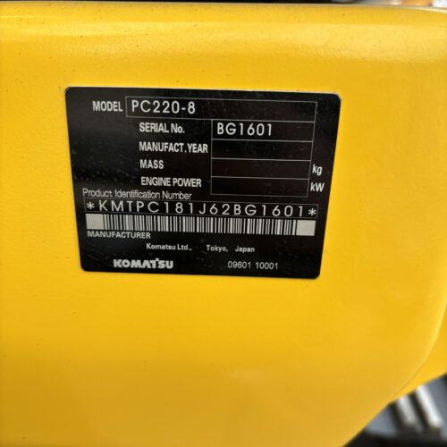 Original Used Komatsu PC220 Hydraulic Excavator for Commercial Construction an...