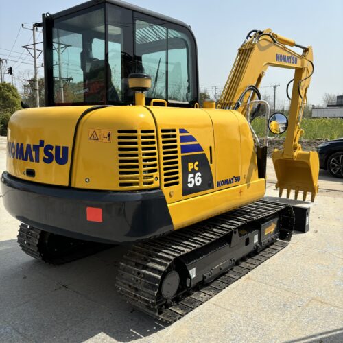 Original Used Komatsu PC56 Mini Excavator for Landscaping and Utility Construc...