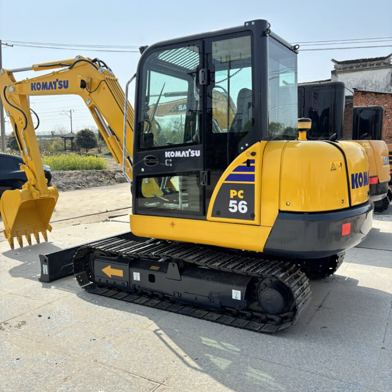 Original Used Komatsu PC56 Mini Excavator for Landscaping and Utility Construc...