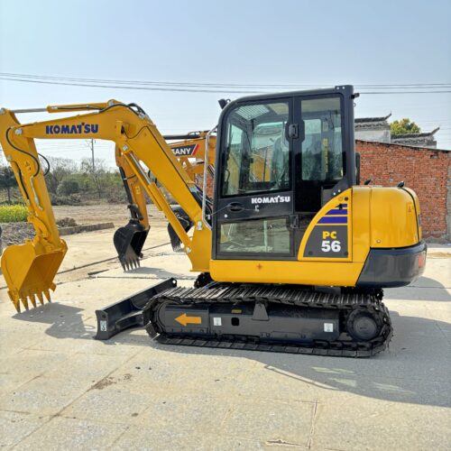 Original Used Komatsu PC56 Mini Excavator for Landscaping and Utility Construc...