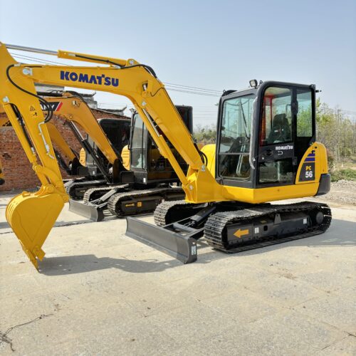 Original Used Komatsu PC56 Mini Excavator for Landscaping and Utility Construc...