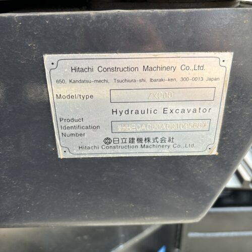 Original Used Hitachi ZX200-3 Hydraulic Crawler Excavator for General Earthmov...