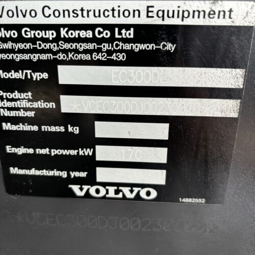 Original Used Volvo EC300 Crawler Digger for Heavy Construction and Excavation...