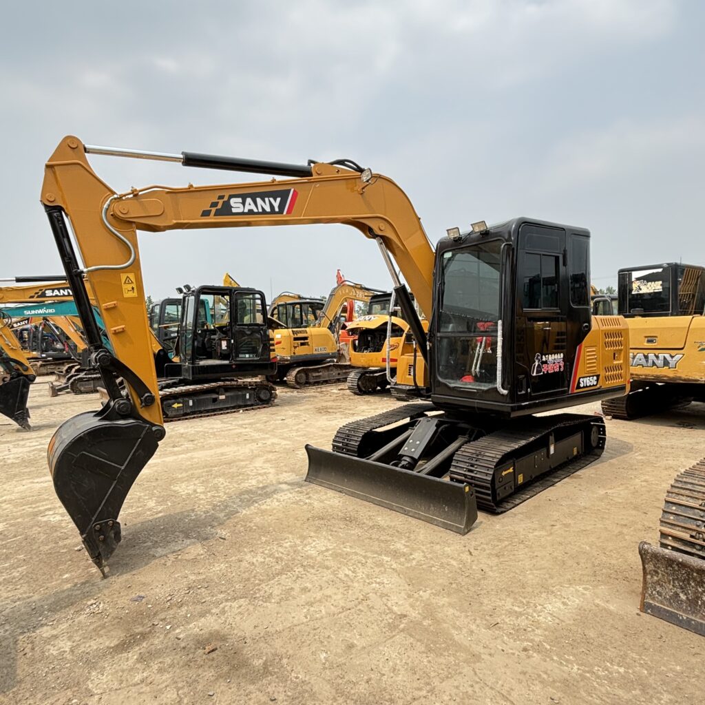 Original Used SANY SY65C Compact Excavator for Landscaping and Utility Work</t...