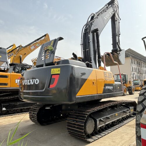 Original Used Volvo EC220 Tracked Excavator for Building Foundations and Site ...