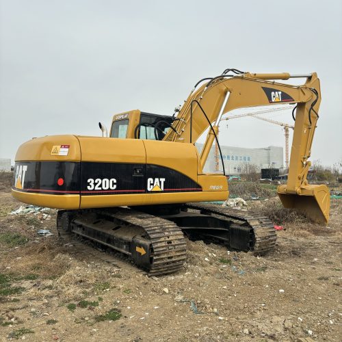 Original Used Caterpillar 320C Tracked Excavator for Earthworks and Constructi...