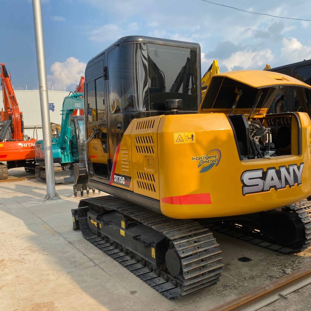 Original Used SANY SY75CPro Compact Crawler Digger for Site Preparation and Landscaping - Excavator - yixinexcavator.com