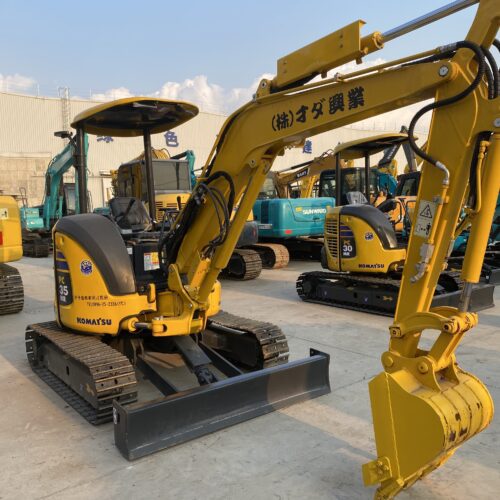 Original Used Komatsu PC35MR Compact Digger for Utility Installation and Groun...