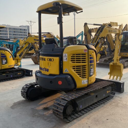 Original Used Komatsu PC35MR Compact Digger for Utility Installation and Groun...