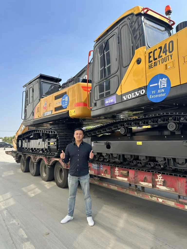 Hefei Yixin Exports Two Excavators to Nigeria